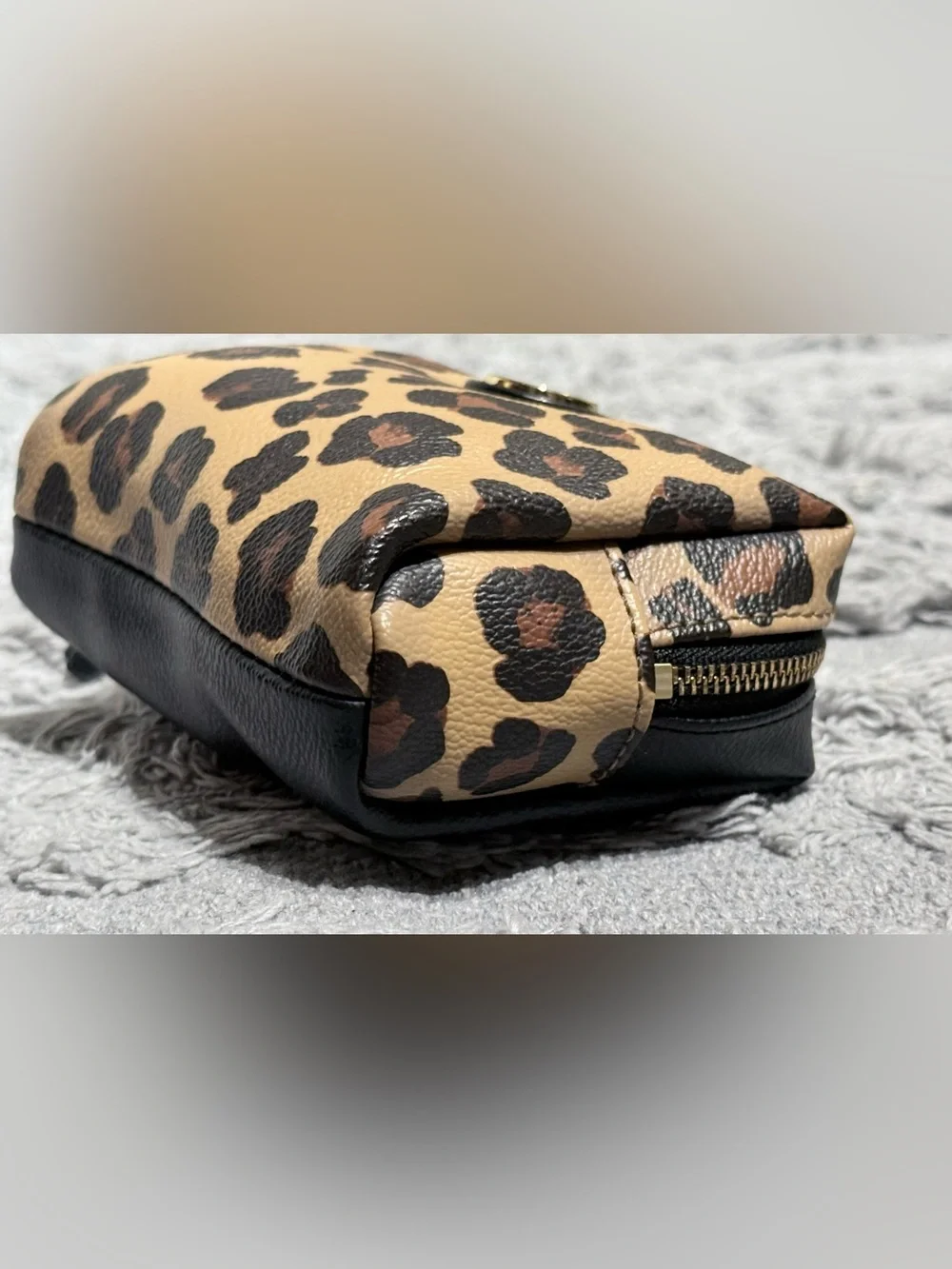Tory Burch Leopard Print Mini Cosmetic Pouch